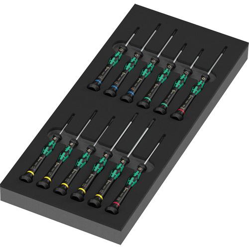 Foam Insert Kraftform Micro Screwdriver Set 2, 13 Pcs. Oxymax Inc