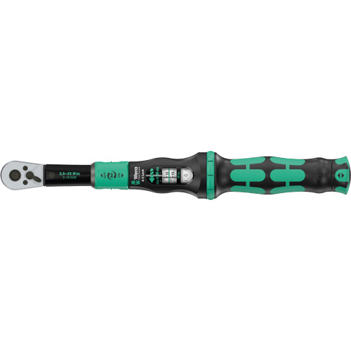 Adjustable Click-Torque Lock A 5 Torque Wrench with Torque Lock Function, Click, 1/4" Square Drive, 1 - 18 lbf. Ft Oxymax Inc
