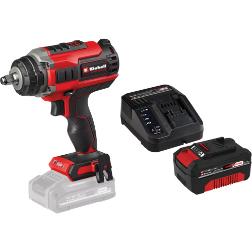 Professional Cordless Impact Wrench with 4Ah PXC Battery & Charger Starter Kit, 18 V, 1/2" Socket Oxymax Inc