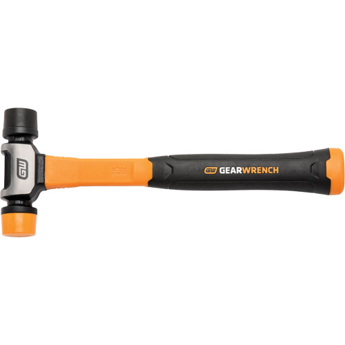 Soft Face Hammer, 16 oz. Head Weight, Plain Face, Solid Steel Handle, 12-1/4" L Oxymax Inc