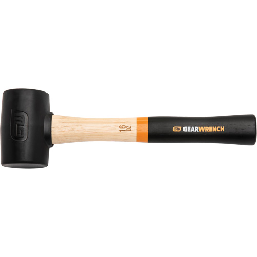 Rubber Mallet, 16 oz., Wood Handle, 13" L Oxymax Inc