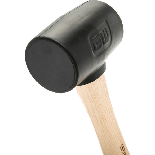 Rubber Mallet, 16 oz., Wood Handle, 13" L Oxymax Inc