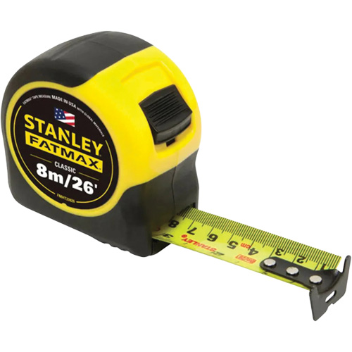 Ruban &agrave; mesurer FATMAX, 1-1/4" x 26'/8 m, Marques de goujon Imp&eacute;rial & m&eacute;trique Oxymax Inc