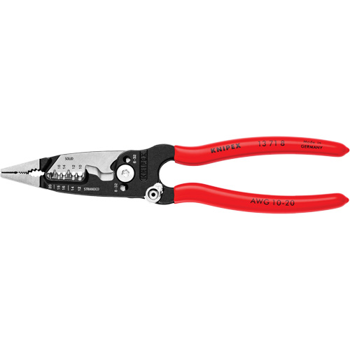 Pince &agrave; d&eacute;nuder forg&eacute;e, 8" lo, 10 - 20 AWG Oxymax Inc