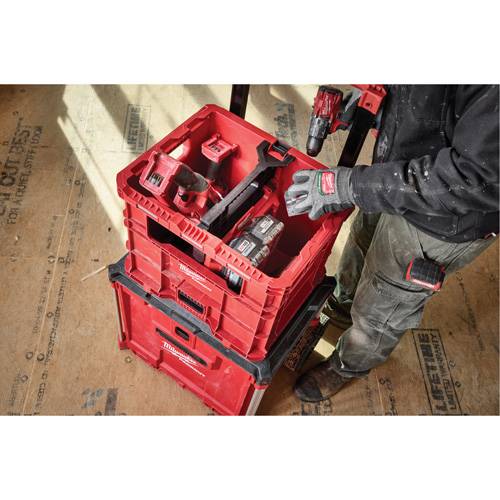 Caisse Packout, 15-3/4" x 18-5/8" x 15", Noir/Rouge Oxymax Inc