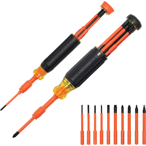 Ensemble de tournevis isol&eacute;s autoverrouillants 10-en-2 Oxymax Inc