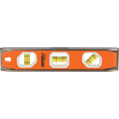 Torpedo Level with GripTight V-Groove, 10" L, Aluminum, 3 Vials, Magnetic Oxymax Inc