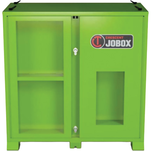 Armoire de rangement d'&eacute;PI sur place, Acier, Vert lime haute visibilit&eacute; Oxymax Inc
