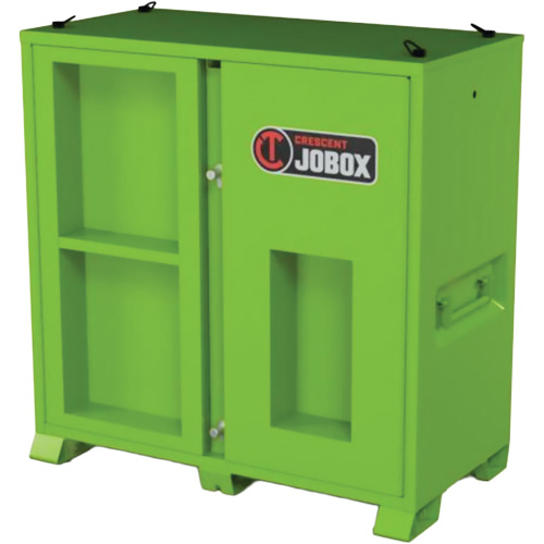 Armoire de rangement d'&eacute;PI sur place, Acier, Vert lime haute visibilit&eacute; Oxymax Inc