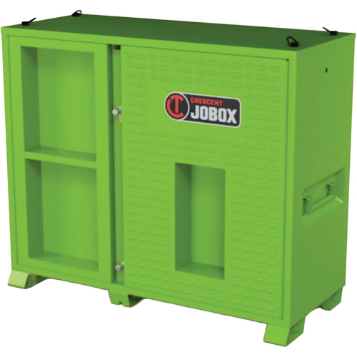 Armoire de rangement d'&eacute;PI sur place, Acier, Vert lime haute visibilit&eacute; Oxymax Inc