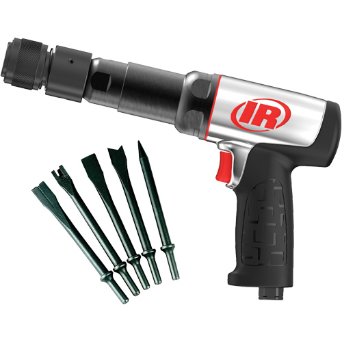 Marteau pneumatique robuste avec burins, 21,8 pi³/min, 1/4" NPT, 2600 coups/min, 3/4" x 3-3/4" (19,05 mm x 95,25 mm) Oxymax Inc