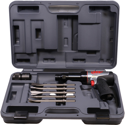Marteau pneumatique robuste avec burins, 21,8 pi³/min, 1/4" NPT, 2600 coups/min, 3/4" x 3-3/4" (19,05 mm x 95,25 mm) Oxymax Inc