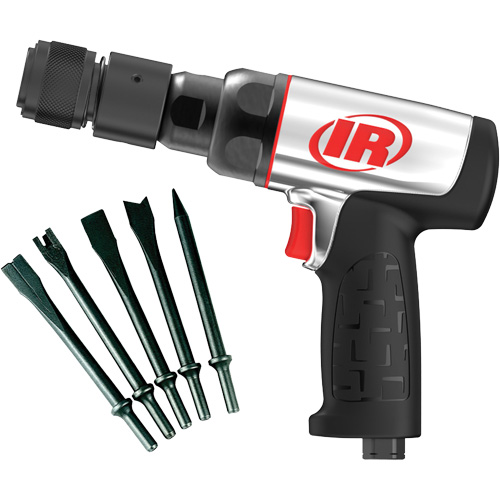 Marteau pneumatique robuste avec burins, 16,2 pi³/min, 1/4" NPT, 3330 coups/min, 3/4" x 2-1/2" (19,05 mm x 63,5 mm) Oxymax Inc