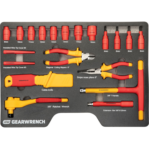 VDE Insulated Tool Set, 1000 V, 39 Pcs Oxymax Inc
