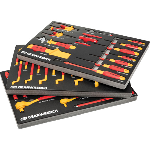 Jeu d'outils VDE isol&eacute;s, 1000 V, 72 M Oxymax Inc