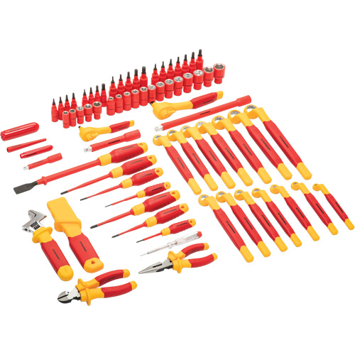 Jeu d'outils VDE isol&eacute;s, 1000 V, 72 M Oxymax Inc