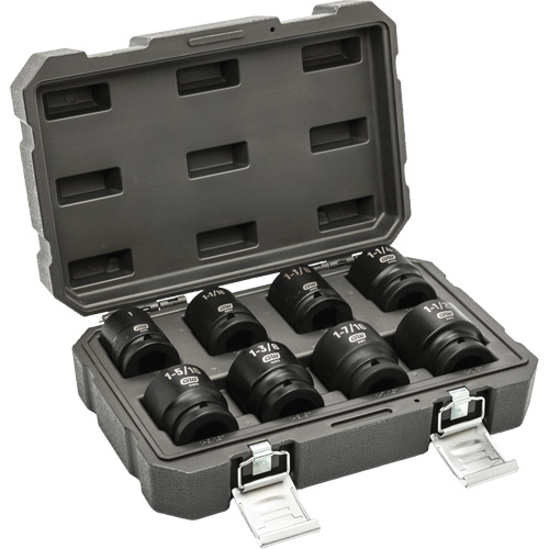 Jeu de douilles SAE &agrave; 6 pans, 8 Mcx, Chocs, Prise de 3/4" Oxymax Inc