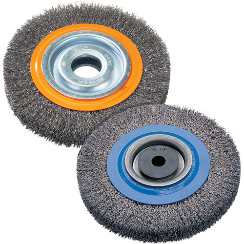Brosse rotative, 8" dia., Fils 0,118", Arbre 1-1/4" Oxymax Inc