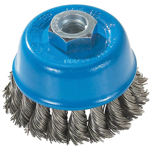 Knot-Twisted Wire Cup Brush, 3" Dia. x M14 Arbor Oxymax Inc