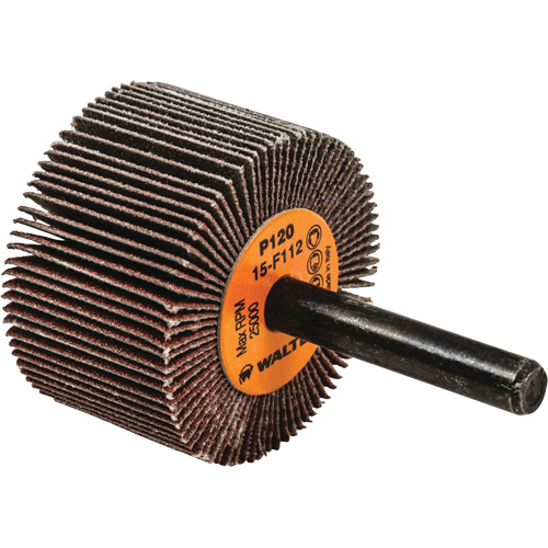 Flap Wheels-Coolcut Flap Wheels, Aluminum Oxide, 120 Grit, 1-1/2" x 1" x 1/4" Oxymax Inc