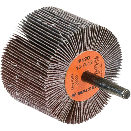 Flap Wheels-Coolcut Flap Wheels, Aluminum Oxide, 120 Grit, 2-1/2" x 1-1/2" x 1/4" Oxymax Inc