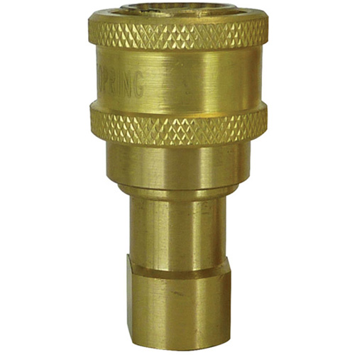 RACCORD HYDRAULIQUE FERME 2VOIES,1/2"NPT,LAITON, Laiton/Acier inoxydable Oxymax Inc