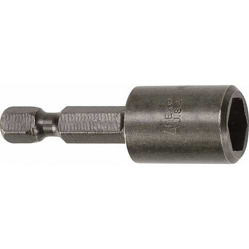 Tourne-&eacute;crou pour vis SAE de feuille m&eacute;tallique, Embout 5/16", Prise 1/4", 1-3/4" lo, Magn&eacute;tique Oxymax Inc