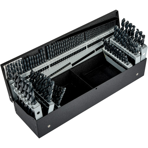 Jobber Length Combination Drill Bit Set, 115 Pieces, High Speed Steel Oxymax Inc