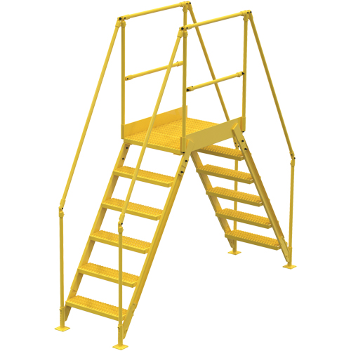 Crossover Ladder, 104" Overall Span, 60" H x 36" D, 24" Step Width Oxymax Inc