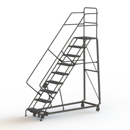 &eacute;chelles robustes en angle de s&eacute;curit&eacute;, 9 marches, Perfor&eacute;, Inclinaison 50°, Hauteur 90" Oxymax Inc