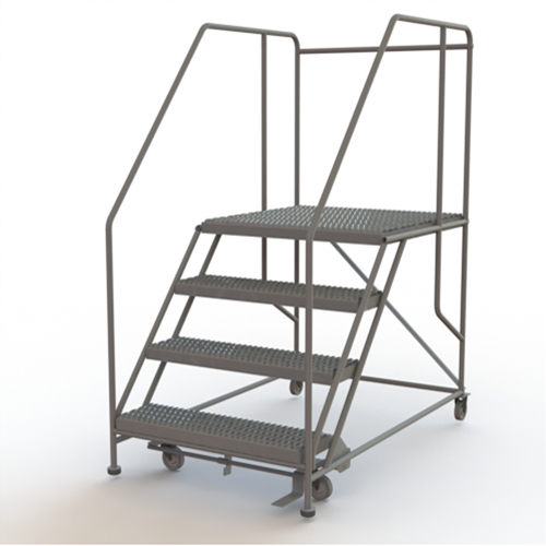 Plateforme de travail mobile, Acier, 4 Marches, 40" ha, 36" p, 36" Marche, Stri&eacute; Oxymax Inc