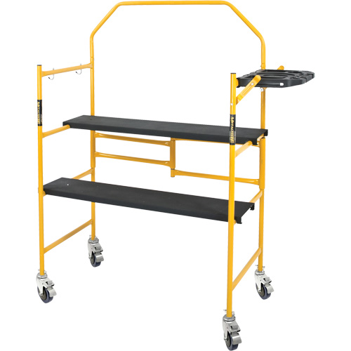 nsemble d'&eacute;chafaudage &agrave; montant de s&eacute;curit&eacute; & tablette pour outils de 4' Jobsite Series, Cadre Acier, 49-1/2" p x 57-3/4" h Oxymax Inc