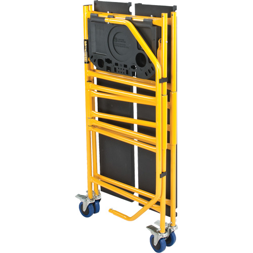 nsemble d'&eacute;chafaudage &agrave; montant de s&eacute;curit&eacute; & tablette pour outils de 4' Jobsite Series, Cadre Acier, 49-1/2" p x 57-3/4" h Oxymax Inc