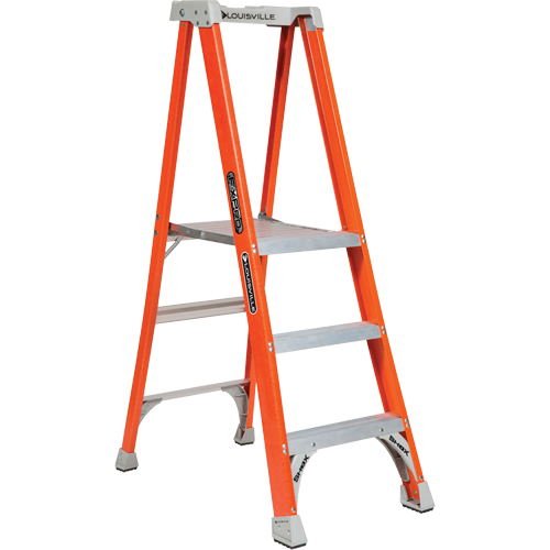 Industrial Heavy-Duty Pro Platform Stepladders (FXP1700 Series), 3', 300 lbs. Cap. Oxymax Inc