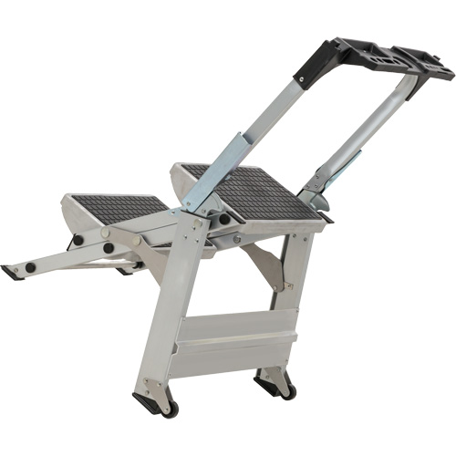 &eacute;chelle escabeau avec roues pivotantes, 2 marches, 23" x 21" x Hauteur 34,50" Oxymax Inc