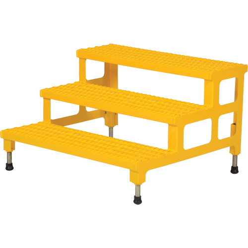 Plate-forme ajustable Step-Mate, 3 marche(s), 36-3/16" la x 33-7/8" lo x 22-1/4" h, Capacit&eacute; 500 lb Oxymax Inc