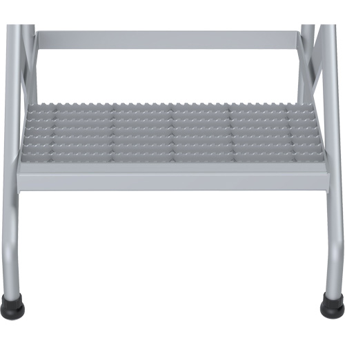 Aluminum Step Stand, 2 Step(s), 22-13/16" W x 24-9/16" L x 20" H, 500 lbs. Capacity Oxymax Inc