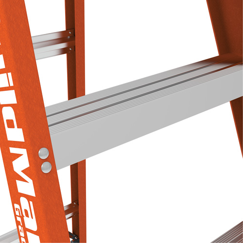 Step Ladder, 12', Fibreglass, 375 lbs. Capacity, Type 1AA Oxymax Inc