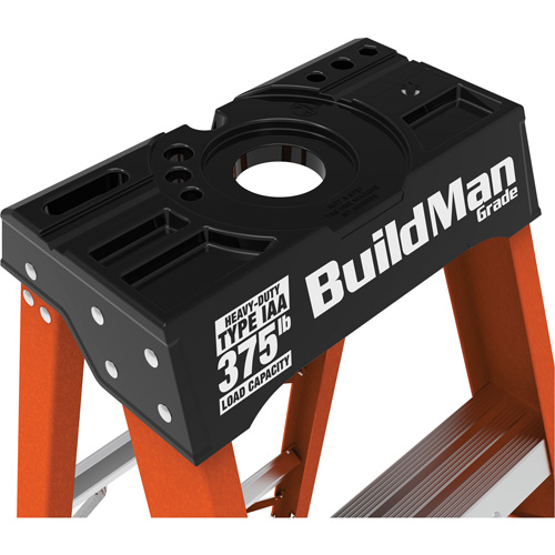 Step Ladder, 12', Fibreglass, 375 lbs. Capacity, Type 1AA Oxymax Inc