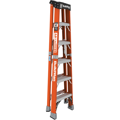 Step Ladder, 6', Fibreglass, 375 lbs. Capacity, Type 1AA Oxymax Inc