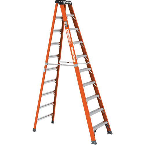 Step Ladder, 10', Fibreglass, 375 lbs. Capacity, Type 1AA Oxymax Inc