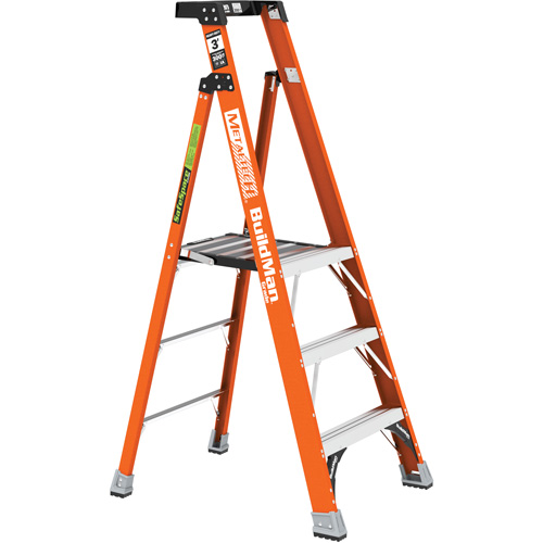 Safespace Platform Step Ladder, 3', 300 lbs. Cap. Oxymax Inc
