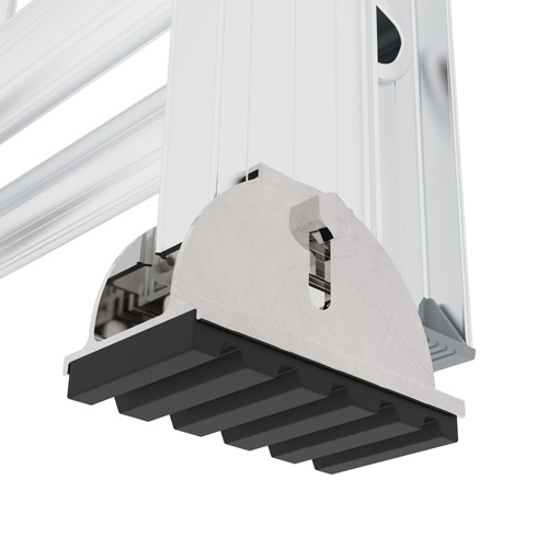 Jobsite Series Extension Ladder, 225 lbs. Cap., 24' H, Grade 2 Oxymax Inc