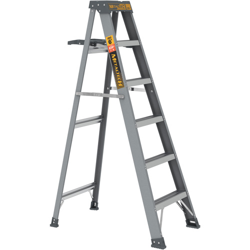 Step Ladder with Paint Tray, 6', Fibreglass, 225 lbs. Capacity, Type 2 Oxymax Inc