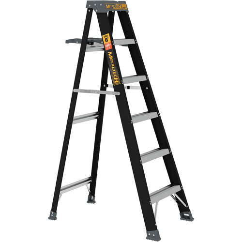 Step Ladder with Paint Tray, 6', Fibreglass, 250 lbs. Capacity, Type 1 Oxymax Inc