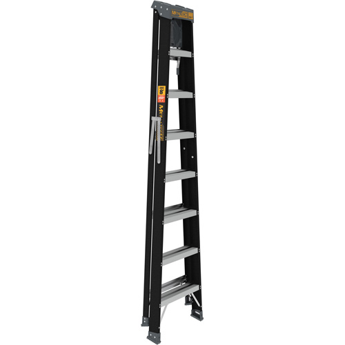Step Ladder with Paint Tray, 8', Fibreglass, 250 lbs. Capacity, Type 1 Oxymax Inc