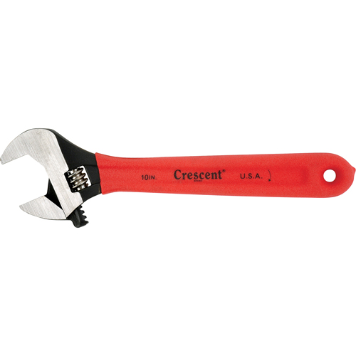 Cl&eacute;s &agrave; molette Crescent, 8" lo, la max. 1-1/8", Noir Oxymax Inc