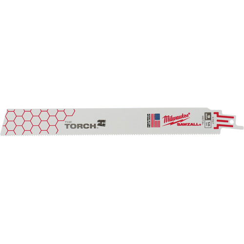 The Torch Sawzall&reg; Blades, Bi-Metal, 14 TPI, 9" L x 1" W Oxymax Inc