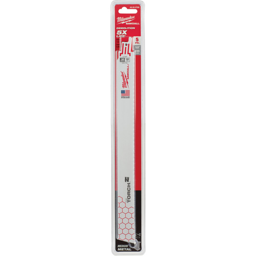 The Torch Sawzall&reg; Blades, Bi-Metal, 18 TPI, 12" L x 1" W Oxymax Inc