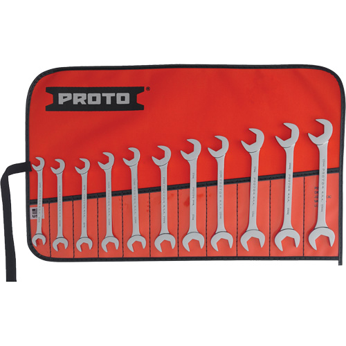 11-Piece Angled Open-End Wrench Set, Polished Oxymax Inc